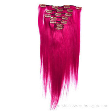 22-inch high-luminance color Brazilian Remy clip in hair
